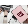 Nice - Uitroepteken - Roze laptophoes neopreen klein -bureau