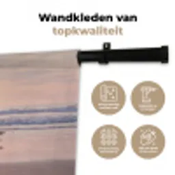 Zee - Vogels - Strand Wandkleed katoen klein -sfeer2