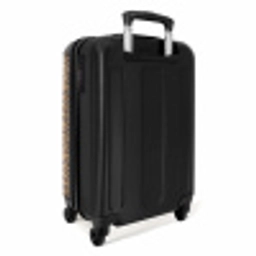 Dieren print panter bruin NBS - Handbagage koffer - Vrouwen middel -achterkant