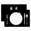 Kreeft - Roze - Zacht - Zwart Placemat vinyl groot -zzsfeer2_Kitchenyeah-website
