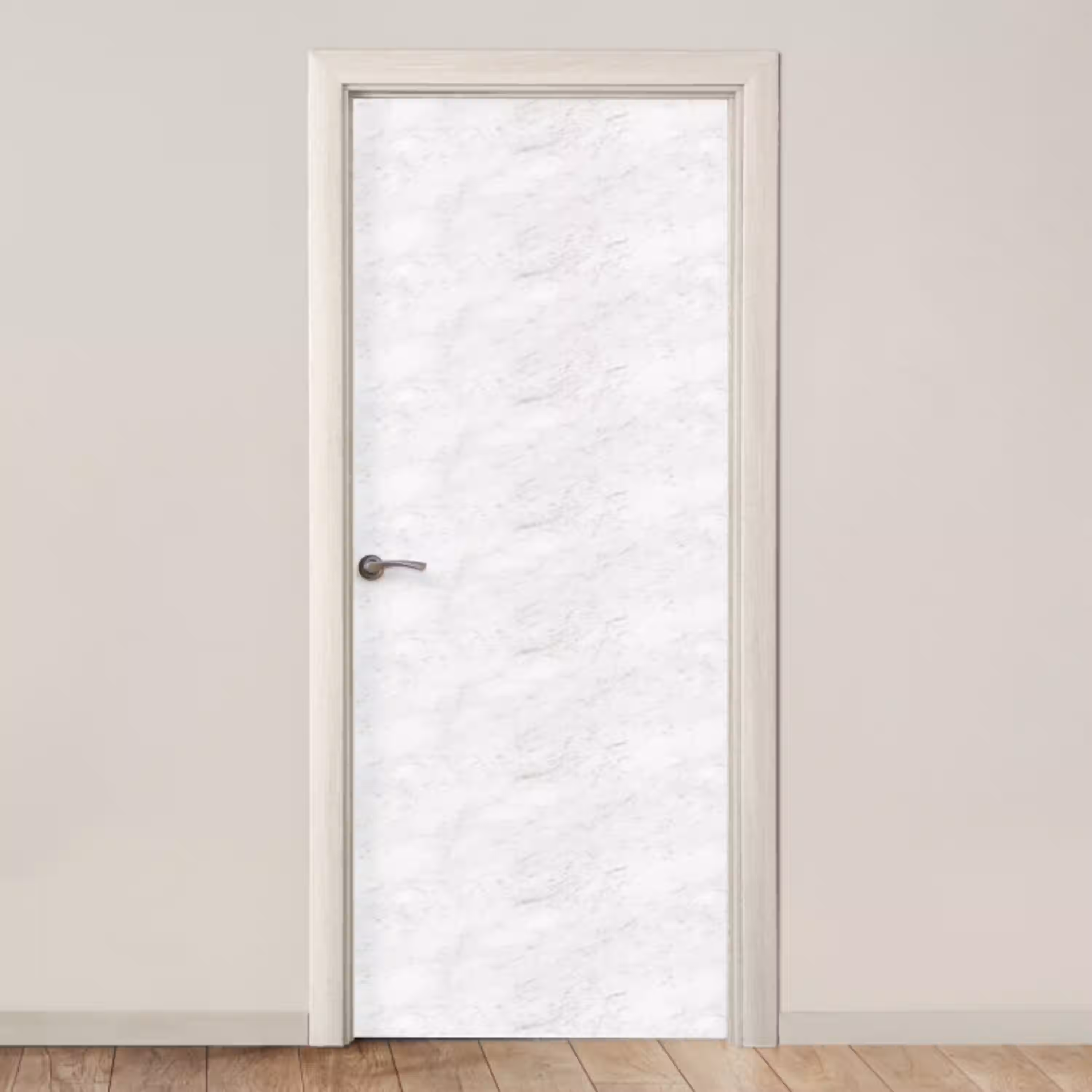 Wit - Marmer - Grijze aders deurposter klein 289 -3d_beige