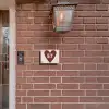 Rood hart - Traditioneel Naambord Rechthoek middel -sfeer7-rechthoek-S