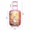 Eenhoorn - Vlinder - Roze - Manen Kinderkoffer - Roze klein -productfoto_formaten