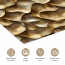 Abstract - Antiek - Goud poster papier klein 62 -closeup_NL