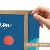Raket - Planeten - Ruimte Light Box met batterij (Wandlamp kind) middel -USP_websiteprintNL