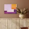 Vlakken - Abstract - Rechthoekig - Oranje PET vilt klein -sfeer4