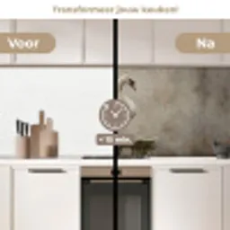 Zwaan - Elegant - Dieren - Wit keuken achterwand 2 middel -voor-na2_NL