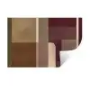 Vlakken - Abstract - Bordeaux - Lijnen Muursticker klein -3d