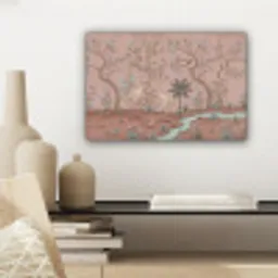 Nostalgisch - Reigers - Roze canvas 2cm klein -sfeer6