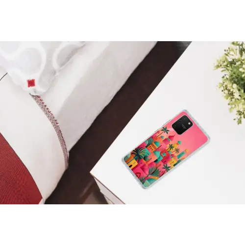 Kleurrijk - Palmbomen - Islamitisch Telefoonhoesje Samsung Galaxy S10 Lite klein -kamerS10Lite