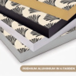 Waaiers - Botanisch - Zwart - Beige Textielframe zwart klein 947 -USP_kleurenDE