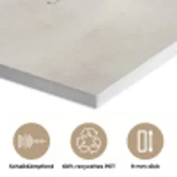 Vlinder - Bloem -Natuur - Beige PET vilt klein -closeup_DE