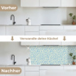 Giraf - Modern - Blauw keuken achterwand 2 middel 871 -voor-na_DE