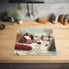 Kerstsfeer - Landelijk - Rood Inductie beschermer vinyl 3mm middel -sfeer5