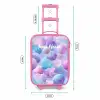 Gekleurde schelpen op een paarse achtergrond Kinderkoffer - Roze klein -productfoto_formaten