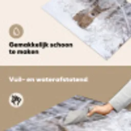 Hert - Sneeuw - Bos - Dieren - Vertederend Inductie beschemer met haakjes klein -ky-schoon-nl