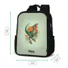 Dier - Dino - Natuur Rugzak - Zwart middel -productfoto_formaten
