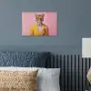 Tijger - Bril - Geel - Jasje poster papier klein -sfeer2