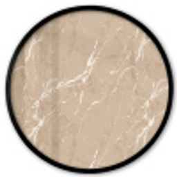 Beige - Marmer - Organisch - Wit Fotolijst rond zonder passe partout klein 856 -3d