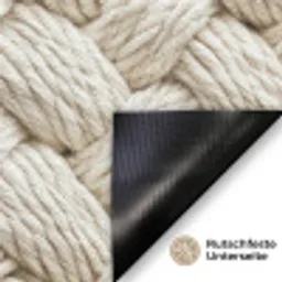 Touw - Gebreid - Beige Deurmat klein 898 -antislip_DE
