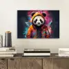 Panda - Jas - Graffiti - Oranje aluminium wit klein -sfeer1