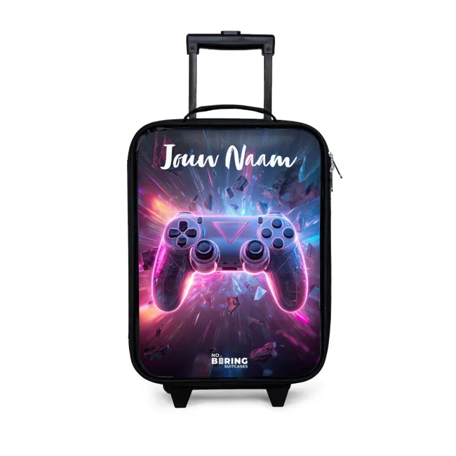Kinderkoffer met naam - Controller - Neon - Game