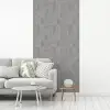 Mat - Wand - Tegels - Grijs fotobehang vinyl groot 64 -woonkamer