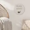 Vlees - Minimalistisch - Beige - Quote Akoestische PET Vilt - Rond klein -sfeer4