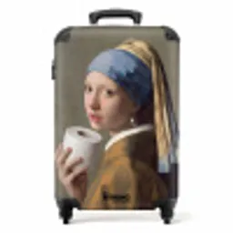 Klassiek - Humor - Kleurrijk NBS - Handbagage koffer - Volwassenen Unisex middel -productfoto_recht
