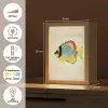 Kleurrijk - Vis - Schubben - Illustratie Light Box met kabel (Tafellamp) klein -USP_NL