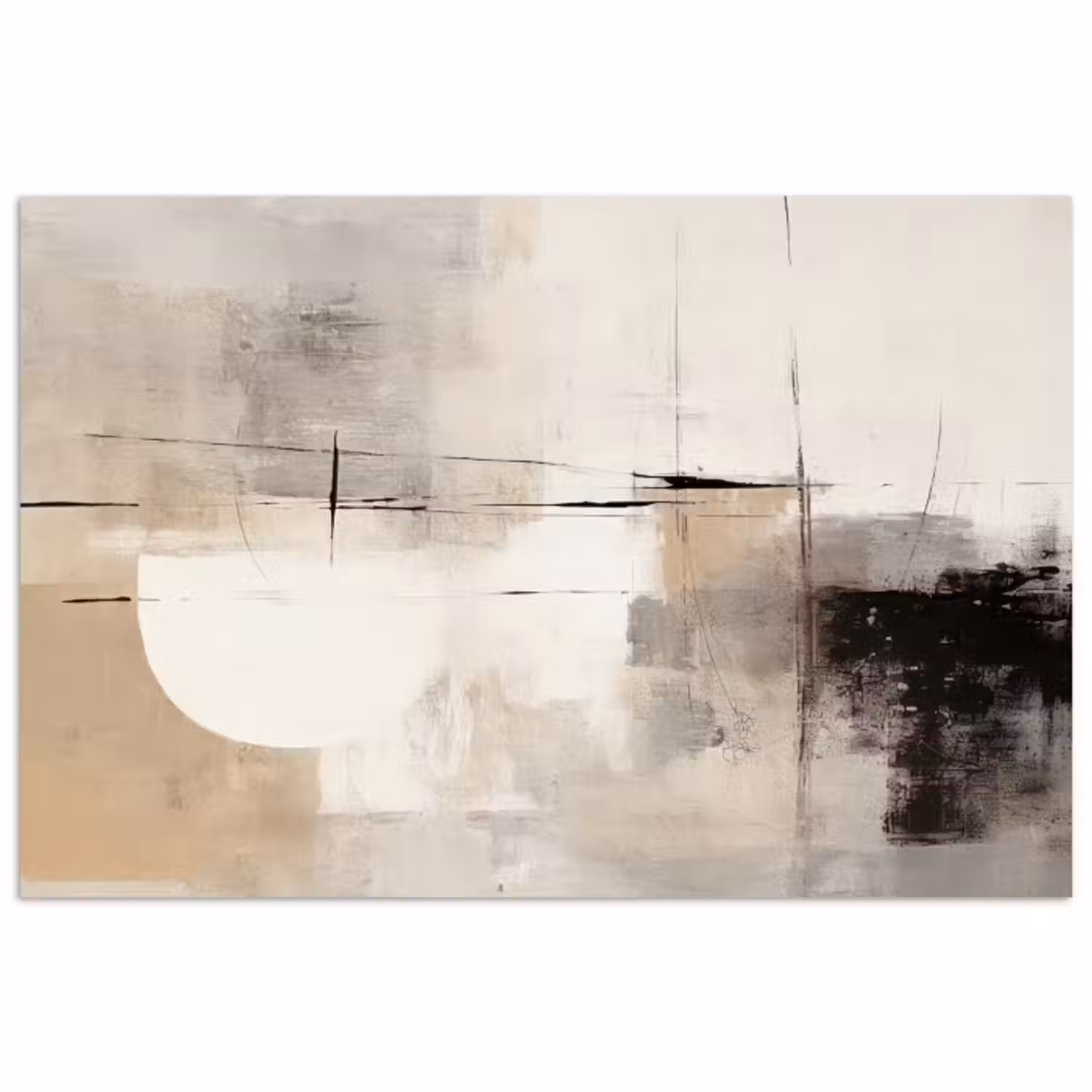 Poster - Abstrakt - Kunst - Grau