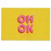Oh ok - 3D - Geel - Roze Deurmat klein -zkaufland3d