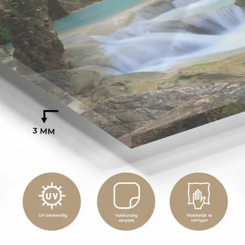 Waterval - Natuur  - Rivier - Bos - Water plexiglas 5mm klein -sfeer2