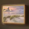 Zonsondergang - Duin - Strand - Planten - Zee Light Box met batterij (Wandlamp) middel -z3d_website