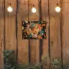 Explosie - Verfstructuur - Goud - Abstract tuinposter los doek klein -sfeer1