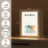 Planten - Sterren - Dinosaurussen - Oranje Light Box met kabel (Kinderlampje) klein -USP_NL