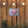 Bloemen - Paars - Overloop - Meeldraden tuinposter los doek klein -sfeer1