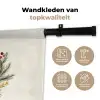 Kerstkrans - Kerst - Goud - Beige Wandkleed katoen klein -sfeer2