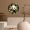 Panda - Pandabeer - Wilde dieren - Natuur - Bloemen Wandcirkel behangsticker klein -sfeer1