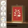 Silhouet - Bladeren - Tak Light Box met kabel (Tafellamp) klein -USP_NL