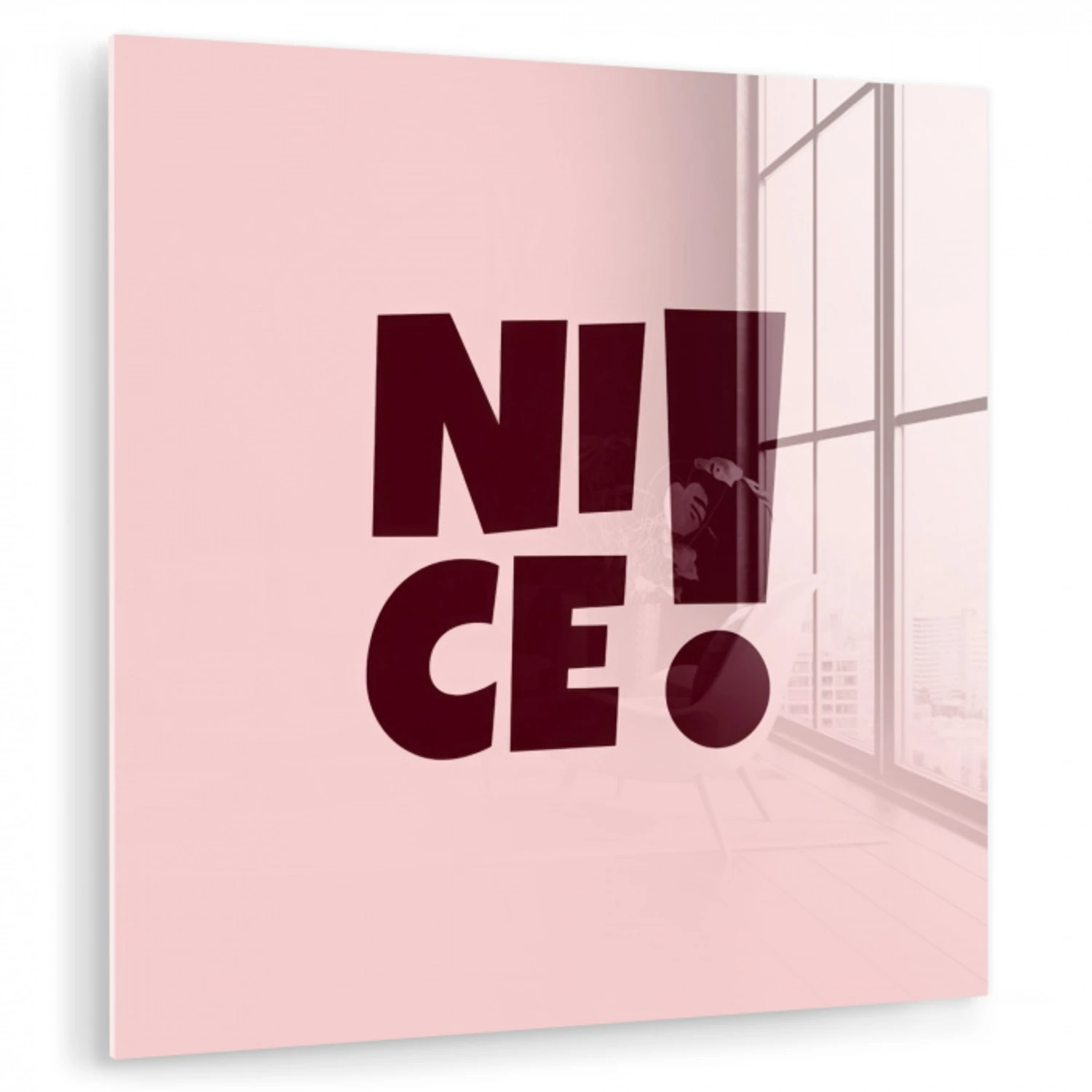 Nice - Uitroepteken - Roze plexiglas 5mm klein -zzzproduct_nieuw