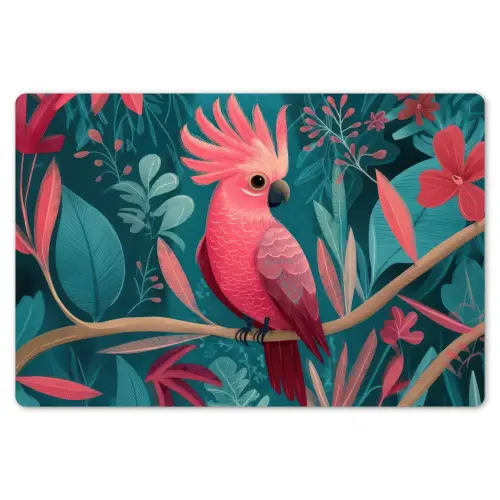 Kaketoe - Tropische bladeren - Tak Placemat vinyl groot -zzsfeer1_Kitchenyeah-website