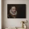Willem van Oranje - Schilderij - Oude meesters - Kunst Textielframe zwart klein -sfeer2