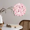 Terrazzo - Patroon - Roze Wandcirkel behangsticker klein 186 -sfeer3