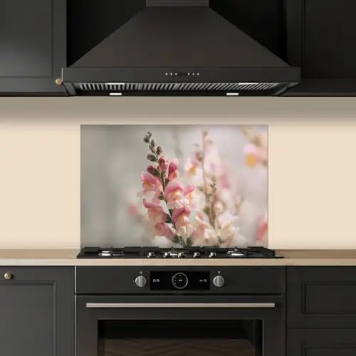 Bloem - Leeuwenbek - Roze - Stengel keuken achterwand spatscherm klein -sfeer1