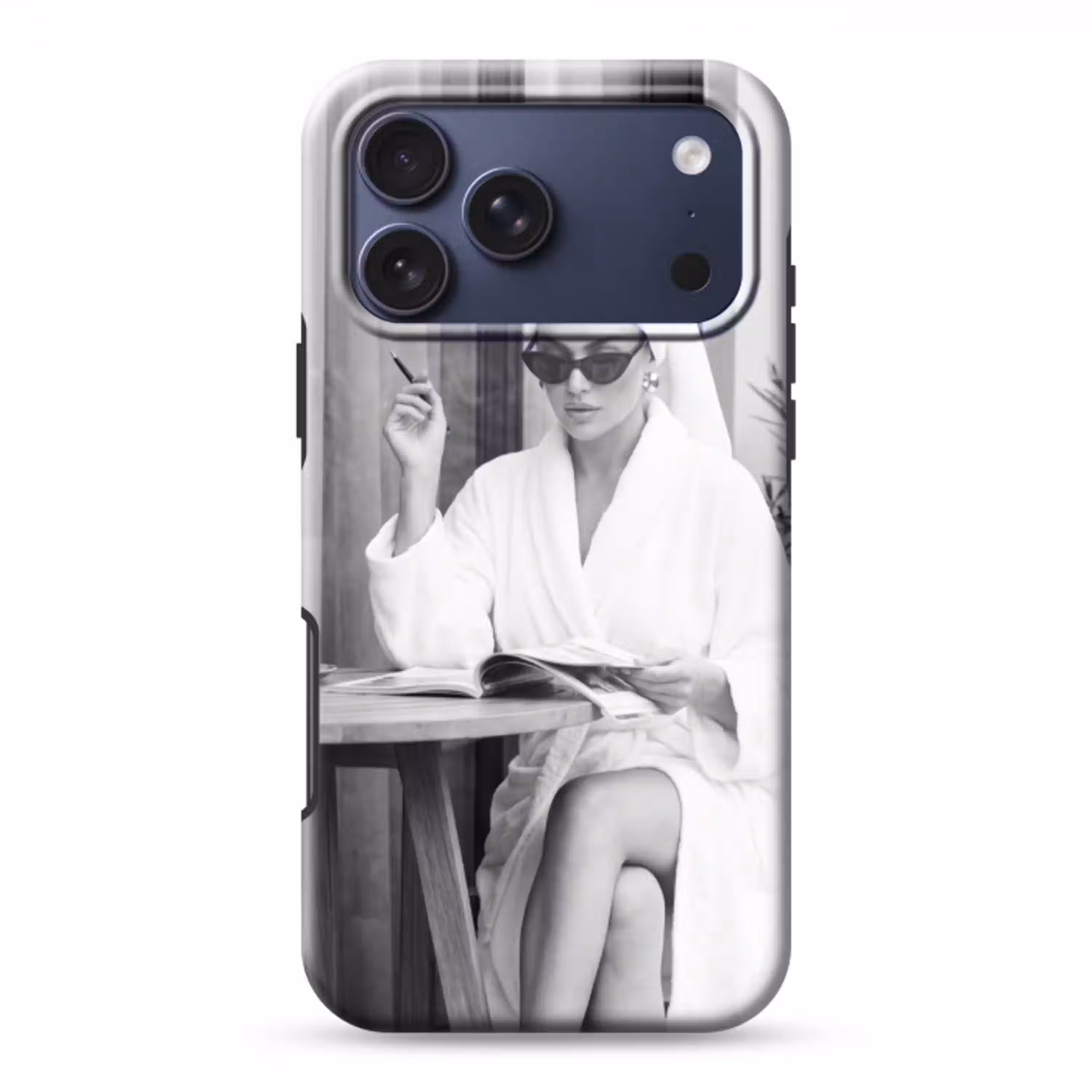 Modern - Vrouw - Zwart - Wit Toughcase MagSafe Apple iPhone 17 Pro Max klein -3d