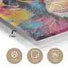 Graffiti - Chimpansee - Aap - Bril - Kleurrijk plexiglas 5mm klein -sfeer2