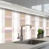 Ruitpatroon - Aardetinten - Minimalistisch keuken achterwand 2 middel 871 -3d_schuin