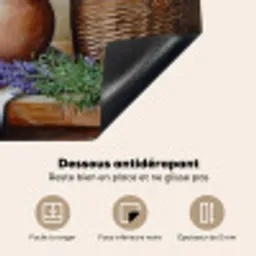 Lavendel - Brood - Stilleven Inductie beschermer vinyl 3mm middel -usfeer4_FR