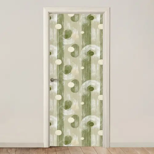 Artistiek - Modern - Groen deurposter klein 289 -3d_beige